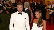 David Beckham a Victoria Beckhamová (New York, 5. kvtna 2014)