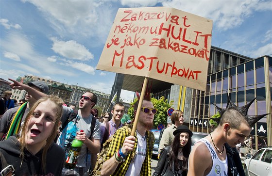 17. roníku Million Marihuana March, pochodu za legalizaci konopí, se...