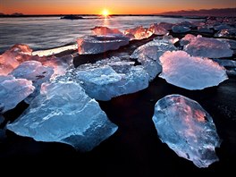 Ledovcová laguna Jökulsárlón, Island