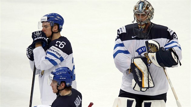 Hokejisté Finska smutní, po prohe s USA zejm nepostoupí do tvrtfinále MS.
