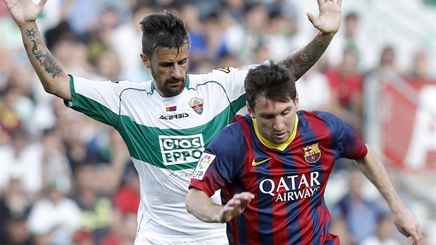 NEPROSADIL SE. Lionel Messi v zpase proti Elche gl nedal, stejn jako jeho spoluhri. Barcelona remizovala 0:0.