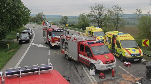 Na Blanensku se o vkendu stala tragick dopravn nehod. eln se tam srazila dv auta.