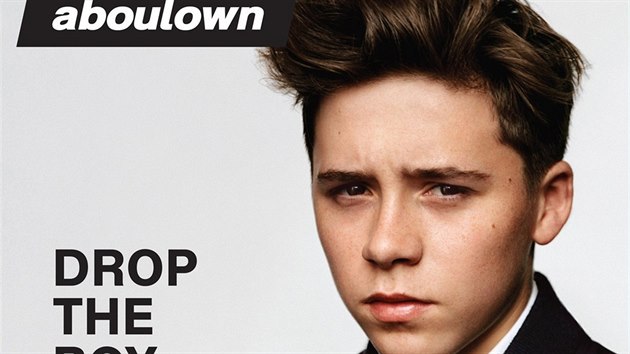 I kdy nen Brooklyn Beckham model jako bratr Romeo, na titulce asopisu u se tak objevil.