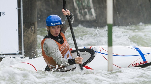 tpánka Hilgertová v závodu eského poháru na Trnávce. 