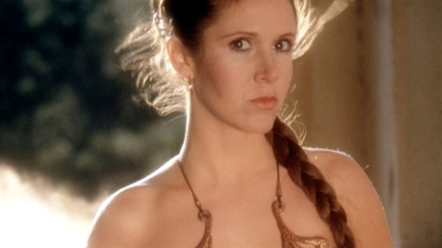 Carrie Fisherová jako princezna Leia ve filmu Star Wars: Epizoda VI - Návrat Jediů (1983)