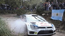 Jari-Matti Latvala na trati Argentinské rallye. Jari-Matti Latvala na trati Argentinské rallye.