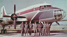 Iljuin IL-14 FG s posádkou v Hradci Králové