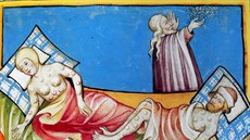 Vyobrazení nemocných "morem" (podle středověké klasifikace) z Toggenburské... Vyobrazení nemocných "morem" (podle středověké klasifikace) z Toggenburské...