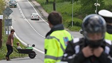Dopravní akce policie na Vysoin byla zamená na motorkáe.