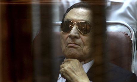 Bývalý egyptský prezident Husní Mubarak (23. dubna 2014)