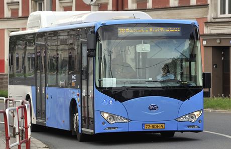Ostrava v roce 2014 zkouela ínský elektrobus.