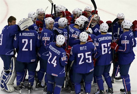 Hokejisté Francie slaví postup do tvrtfinále MS, v úterý se s eským týmem...