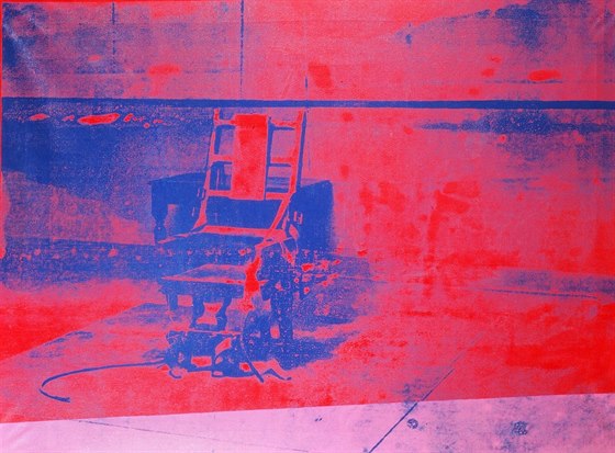 Elektrické keslo - obraz Andyho Warhola.