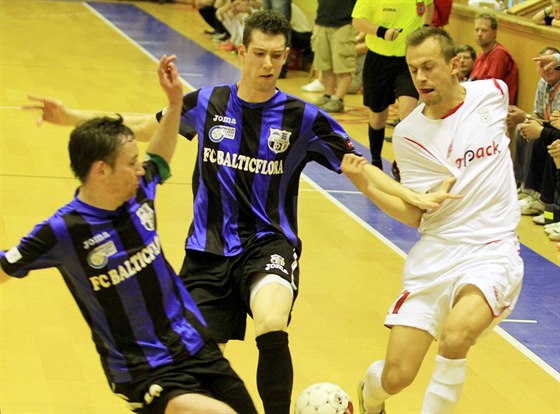 Momentka z futsalového utkání Chrudim (bílá) - Teplice