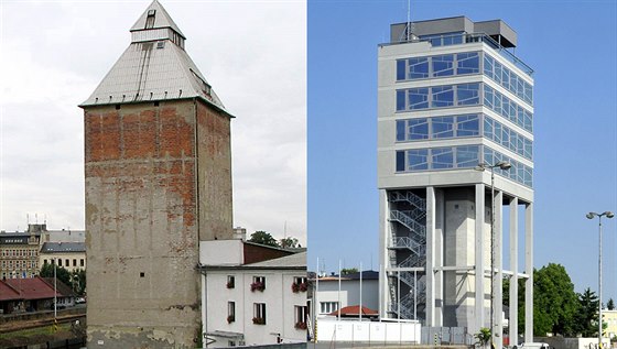 Silo stojí nedaleko centra Olomouce v sousedství elezniní trat od roku 1936.