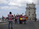 Fotbaloví fanouci vyuili as ped finále Ligy mistr k prohlídce Lisabonu.