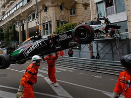 Znien vz Sergia Pereze z Force India.