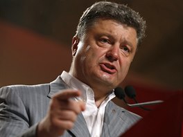 Nov prezident Ukrajiny Petro Poroenko (26. kvtna 2014).