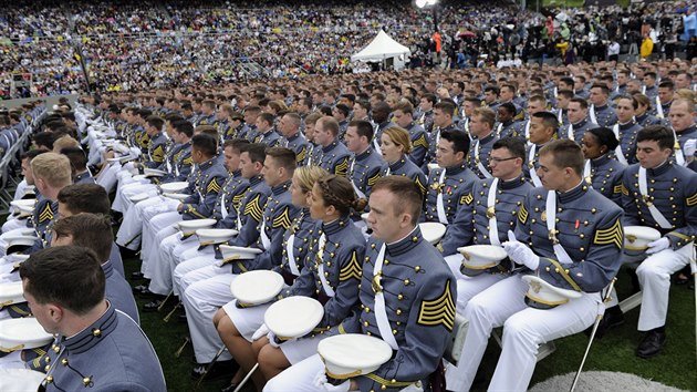 Barack Oama vystoupil ped studenty a absolventy vojensk akademie West Point (28. kvtna)