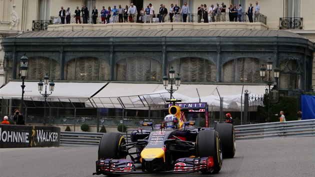 Daniel Ricciardo  bhem trninku na Velkou cenu Monaka. 