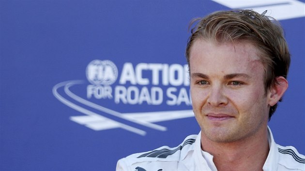 Nico Rosberg po vítzství v kvalifikaci na Velkou cenu Monaka.