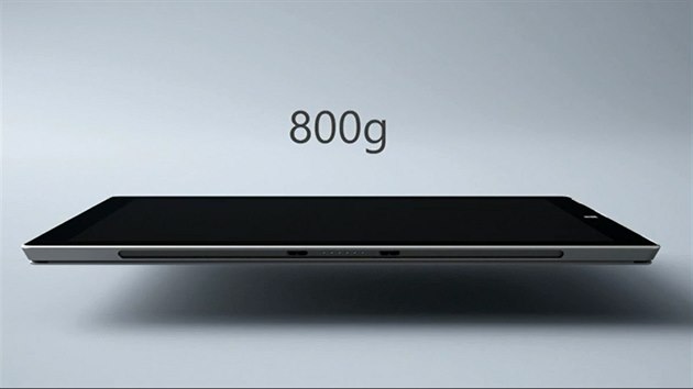 Tablet Surface 3 Pro je tk 800 gram.