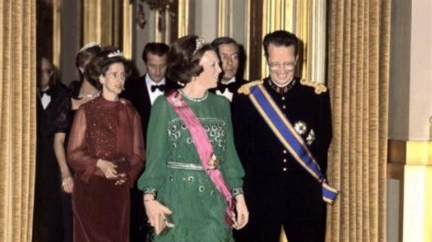 Nizozemsk krlovna Beatrix na nvtv Belgie (1981)