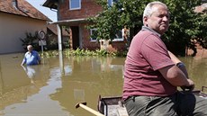 Bosenská vesnice Domaljeva, kterou zaplavila eka Sáva (21. kvtna 2014)