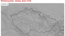 Pehled zachycených blesk na poasí.iDNES.cz