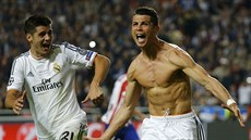 VÍTZNÁ TEKA. Cristiano Ronaldo z Realu Madrid stanovil promnnou penaltou...