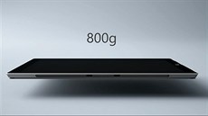 Tablet Surface 3 Pro je tký 800 gram.