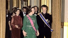 Nizozemská královna Beatrix na návtv Belgie (1981)