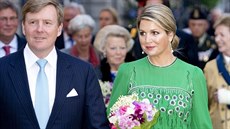 Nizozemský král Willem-Alexander a jeho ena královna Máxima (5. kvtna 2014)