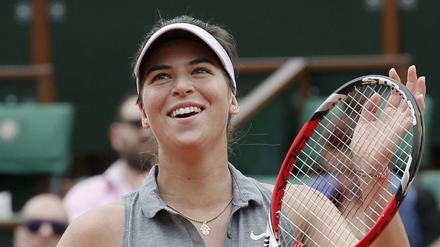 Tenistka Ajla Tomljanoviov z Chorvatska se usmv po postupu do 4. kola Roland Garros.