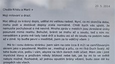 Originál otevřeného dopisu, který Erik T. napsal věřícím. Originál otevřeného dopisu, který Erik T. napsal věřícím.