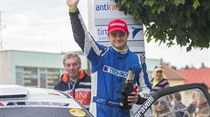 Tomáš Kostka slaví triumf na Rallyesprintu Kopná Tomáš Kostka slaví triumf na Rallyesprintu Kopná
