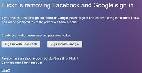 Od ervence 2014 se bude mon pihlsit na Flickr, jen pes et spravovan