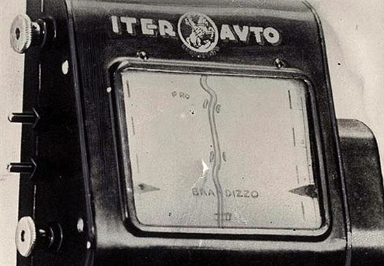 Automobilová navigace Iter Avto z 30. let dvacátého století