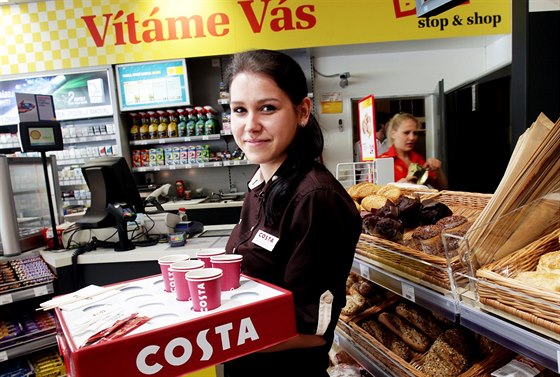 etzec supermarket Billa otevel na benzinové stanici Shell v Praze první...