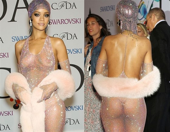 Obleená neobleená Rihanna na cenách Rady módních návrhá, která ji ocenila...