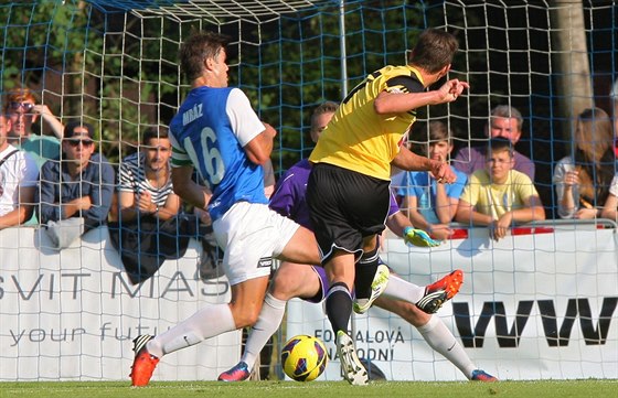 Z duelu Táborsko (modrá) vs Budjovice.