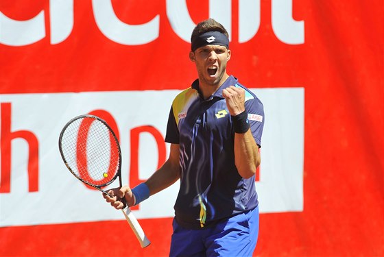 Tenista Jií Veselý vyhrál antukový challenger Czech Open v Prostjov. 