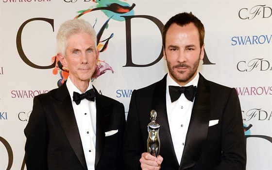 Richard Buckley a Tom Ford na udílení CFDA Fashion Awards (New York, 2. ervna...