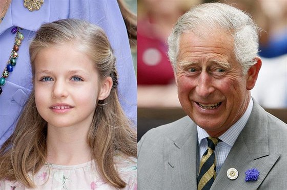 panlská princezna Leonor a britský princ Charles