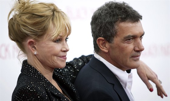 Melanie Griffithová a Antonio Banderas (New York, 18. listopadu 2013)