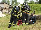 Olomoučtí hasiči a záchranáři nacvičovali zásah u výbuchu plynu na pile. Olomoučtí hasiči a záchranáři nacvičovali zásah u výbuchu plynu na pile.