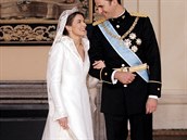 Za korunnho prince Felipeho se Letizia vdala ped deseti lety. Mla aty z...
