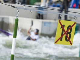 Zvodn tra mistrovstv Evropy ve vodnm slalomu ve Vdni, kterou stavl