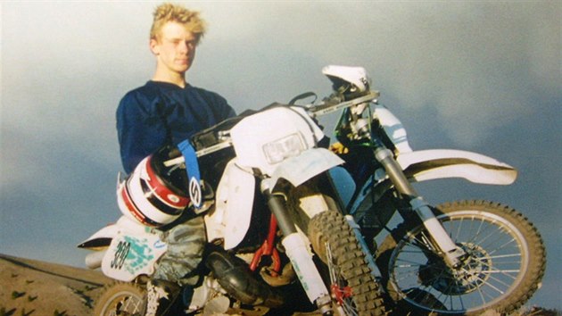 Bowe Bergdahl na snmku z dob, kdy jako mladk dil na motorce po Idahu