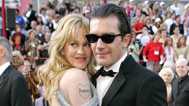 Melanie Griffithov a Antonio Banderas (Los Angeles, 27. nora 2005)